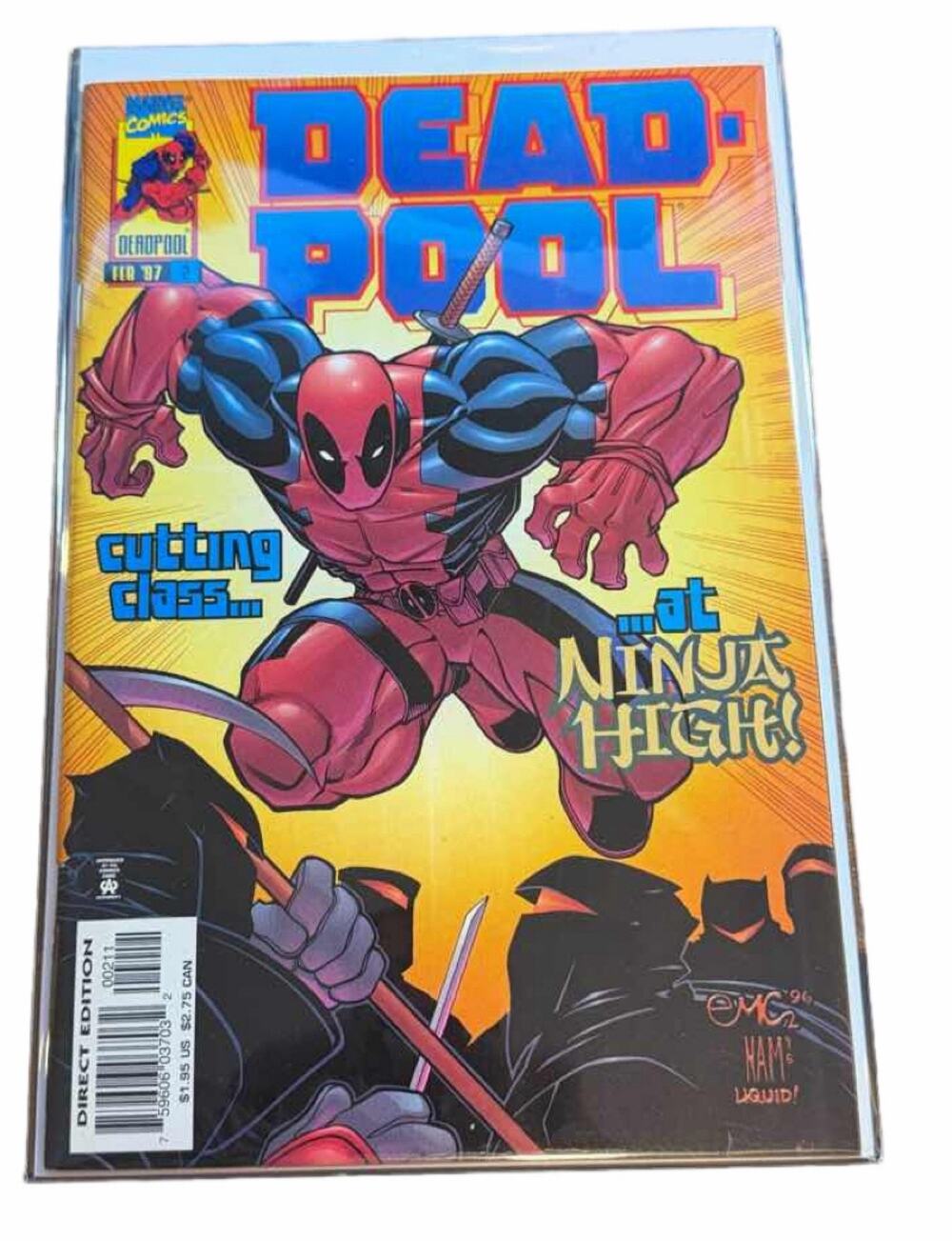 Deadpool #2 Marvel Comics February 1997 Ed McGuinness Art